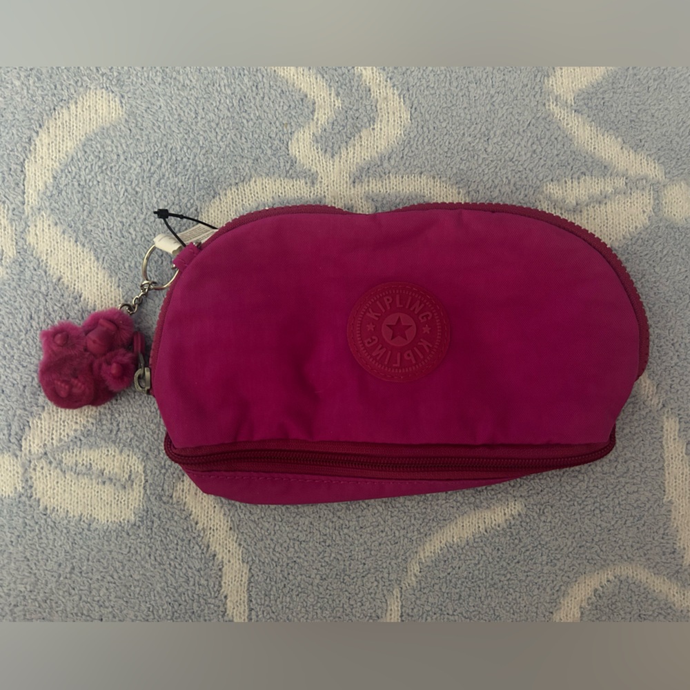 Kipling Fuchsia Cosmetic Case w/ Keychain